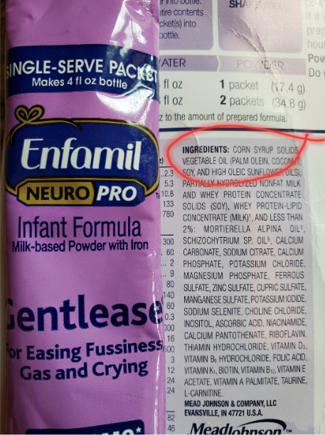 Baby Formula Ingredients