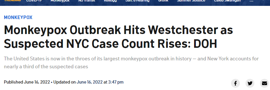 Monkeypox News Headline